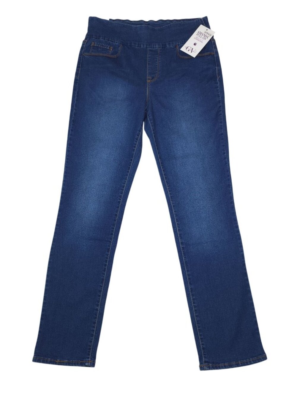 Gloria Vanderbilt Amanda Pull-On Jeans Size 10 Average Slimming Panel Stretch
